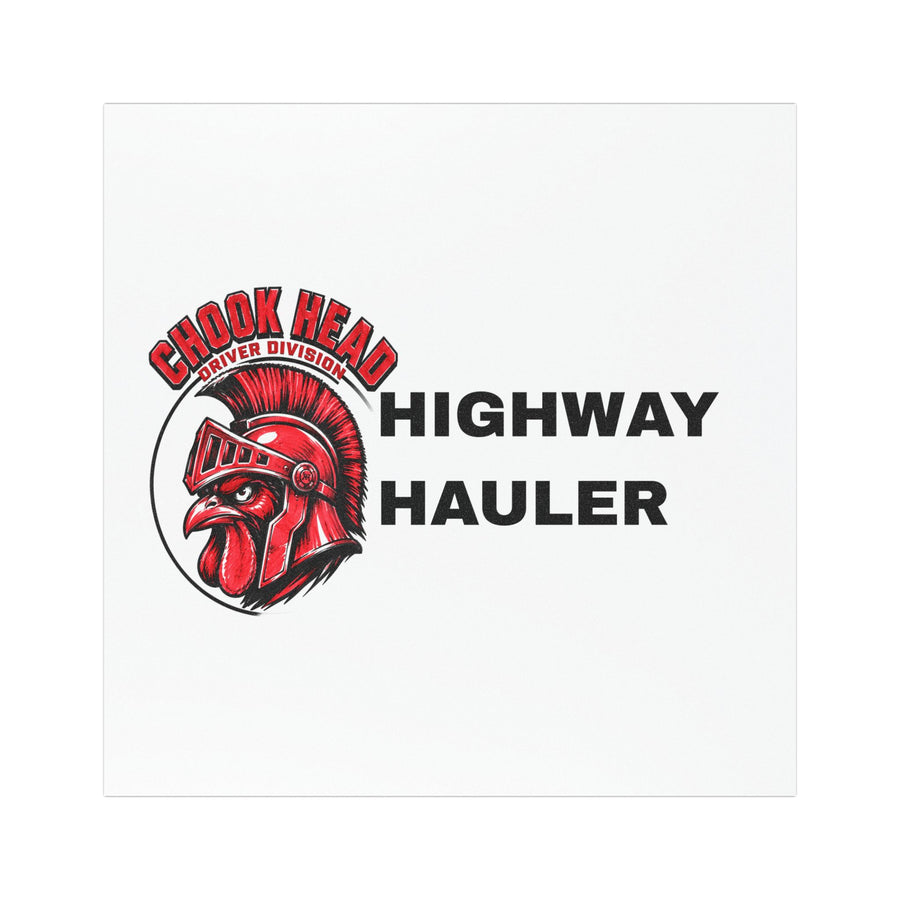 Highway Hauler Car Magnet — Chook Head Driver Division Rooster Logo