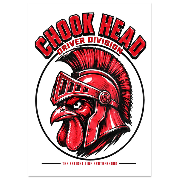 DIRTY ROGER®— CHOOK HEAD POSTER