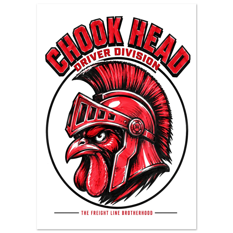 DIRTY ROGER®— CHOOK HEAD POSTER